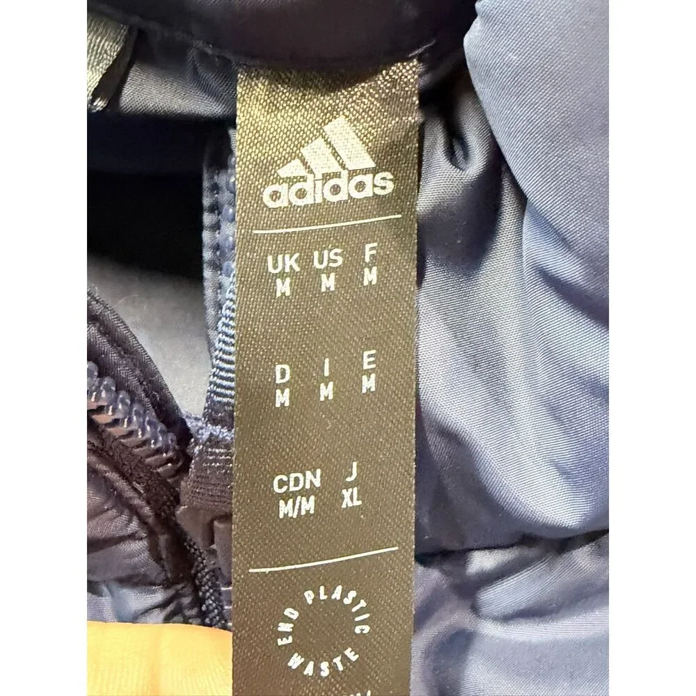 Adidas St Louis AAA Blues Puffer Vest Navy Hockey Layering Medium Men